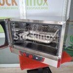 ΦΟΥΡΝΟΣ ΗΛΕΚΤΡΙΚΟΣ/ΚΥΚΛΟΘΕΡΜΙΚΟΣ, ΠΛΑΪΝΟ ΆΝΟΙΓΜΑ & 4 ΘΕΣΕΙΣ 60*40 cm - Image 3