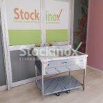 ΛΑΝΤΖΑ ΑΝΟΙΧΤΗ ΜΕ 1 ΓΟΥΡΝΑ, 100*70*85/95 cm